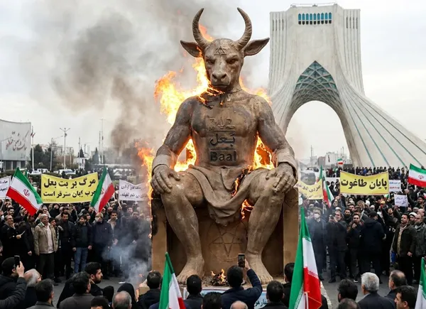 Burning in Tehran After 3276 Years
